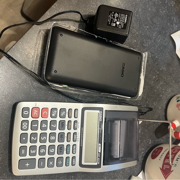 Casio adding machine and new solar powered scientific calculator with cover - Picture 1 of 9